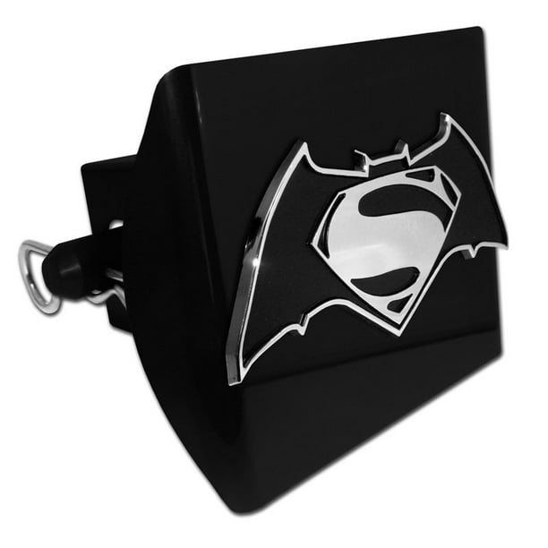 Elektroplate Superman Red emblem on black METAL Hitch Cover Elektroplate Superman Red emblem on black METAL Hitch Cover